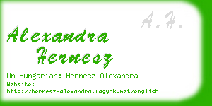 alexandra hernesz business card